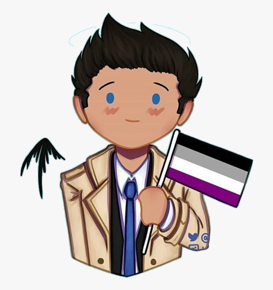Castiel Supernatural Asexual - Castiel, Transparent Clipart