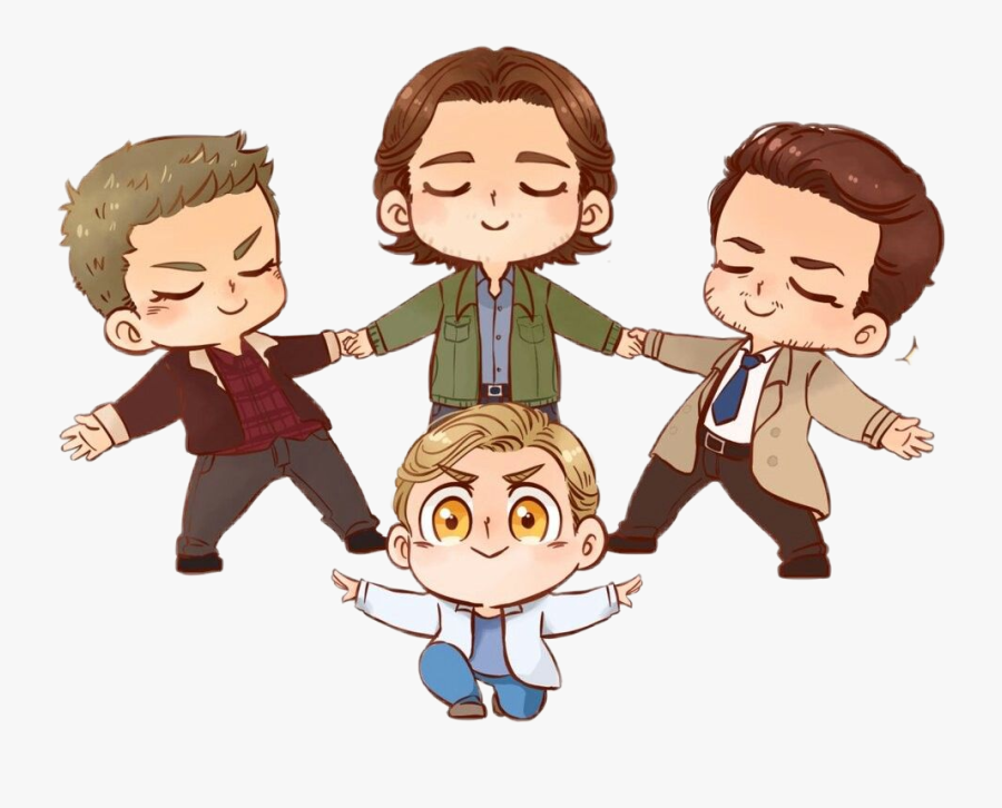 0 #castiel #dean #sam #jack #supernatural #winchesters - Castiel Dean Sam Jack, Transparent Clipart