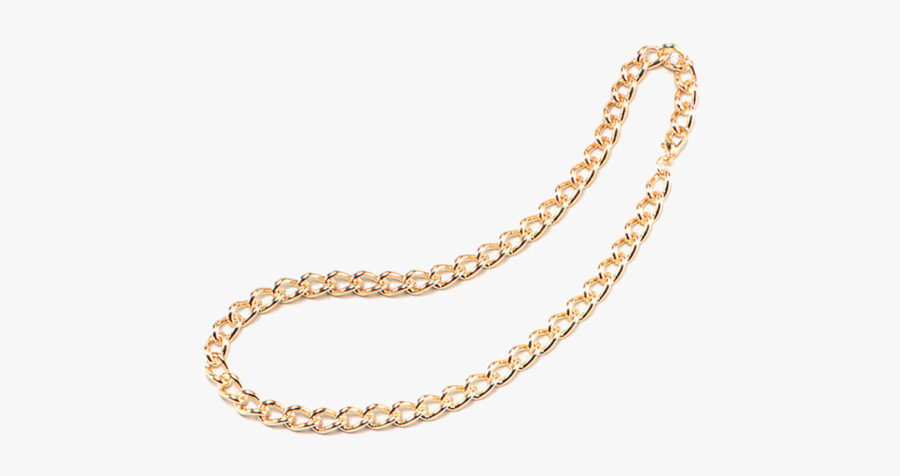 Earring Chain Gold Necklace - Gangster Gold Chain Png, Transparent Clipart