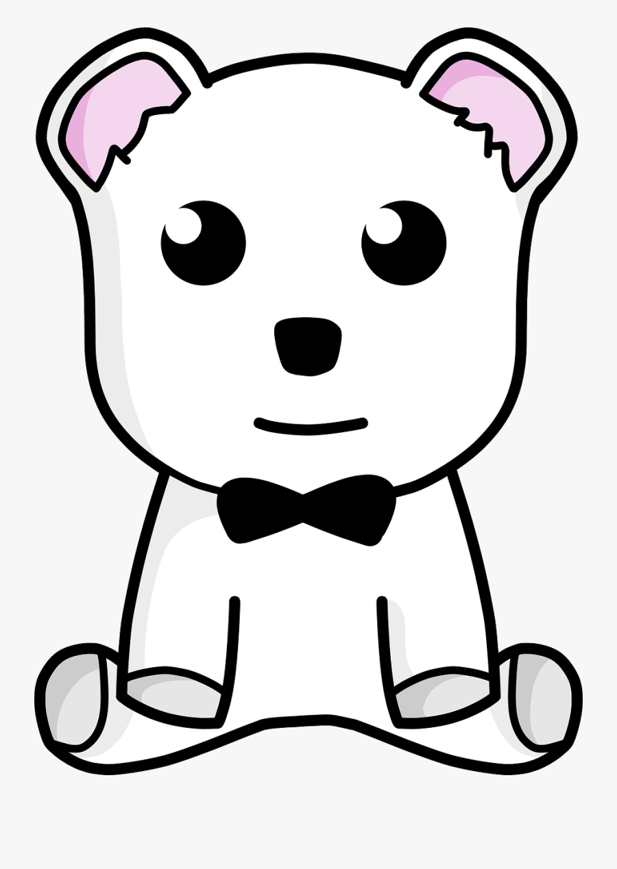 Snow Teddy Bear - ตุ๊กตา หมี ขาว ดำ, Transparent Clipart