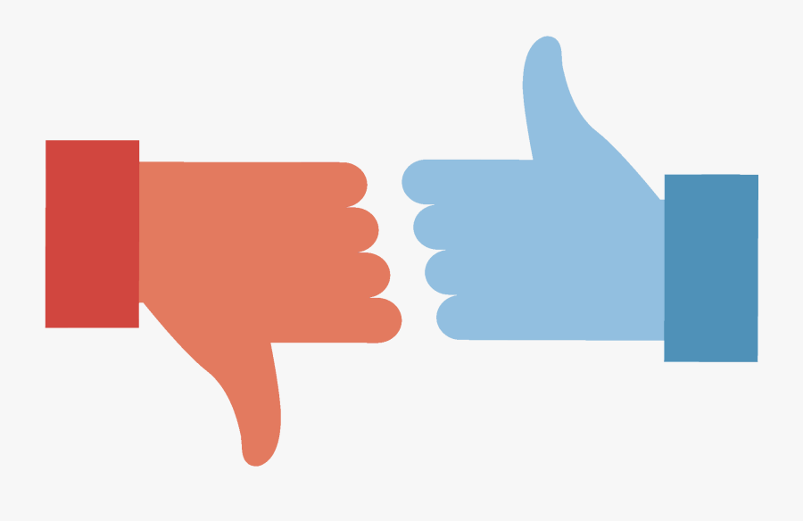 Thumbs Up Down - Thumbs Up And Down Png, Transparent Clipart