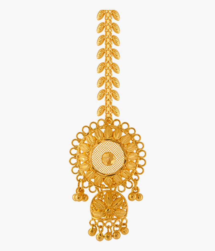 22k Yellow Gold Maang Tika - Gold Maang Tikka With Weight, Transparent Clipart
