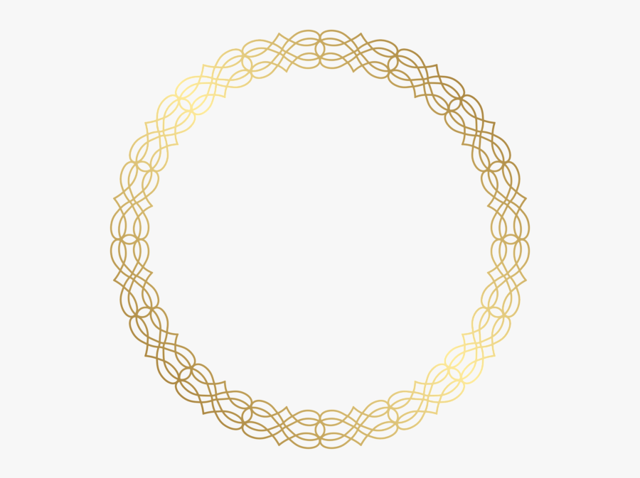 Necklace - Gold Circle Transparent Png, Transparent Clipart
