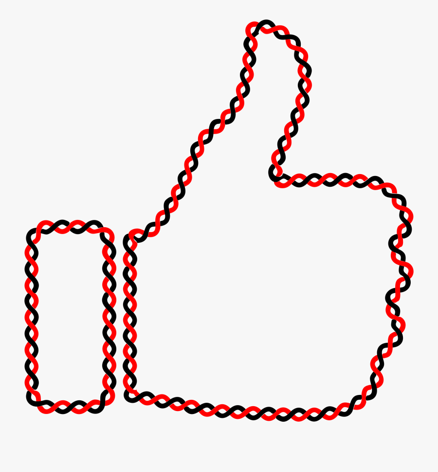 Intertwined Thumbs Up Silhouette Clip Arts, Transparent Clipart
