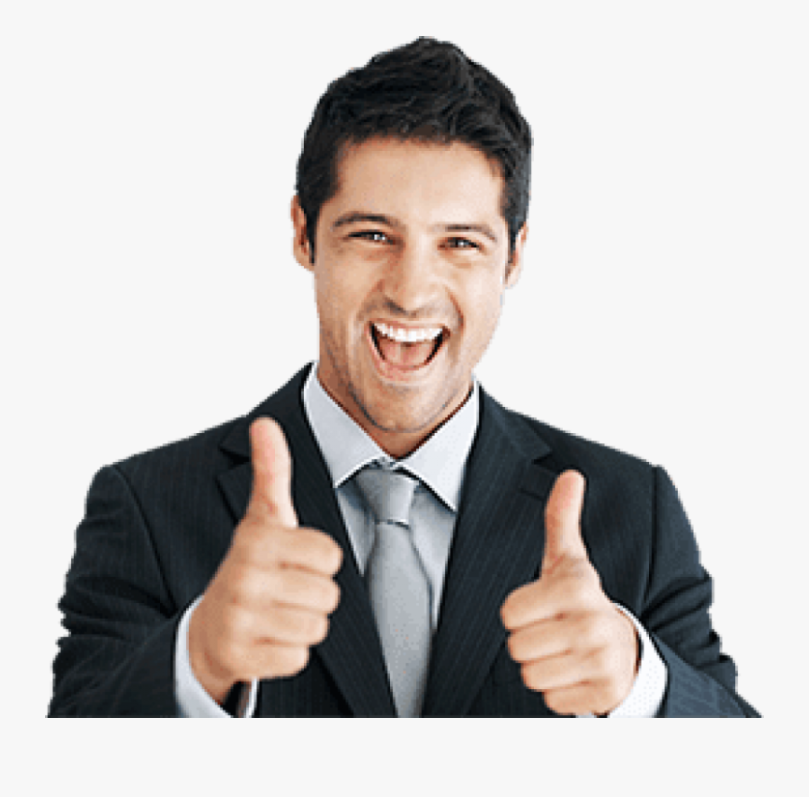 People Clipart Person Thumbs Up - Transparent Background Happy Man Png, Transparent Clipart