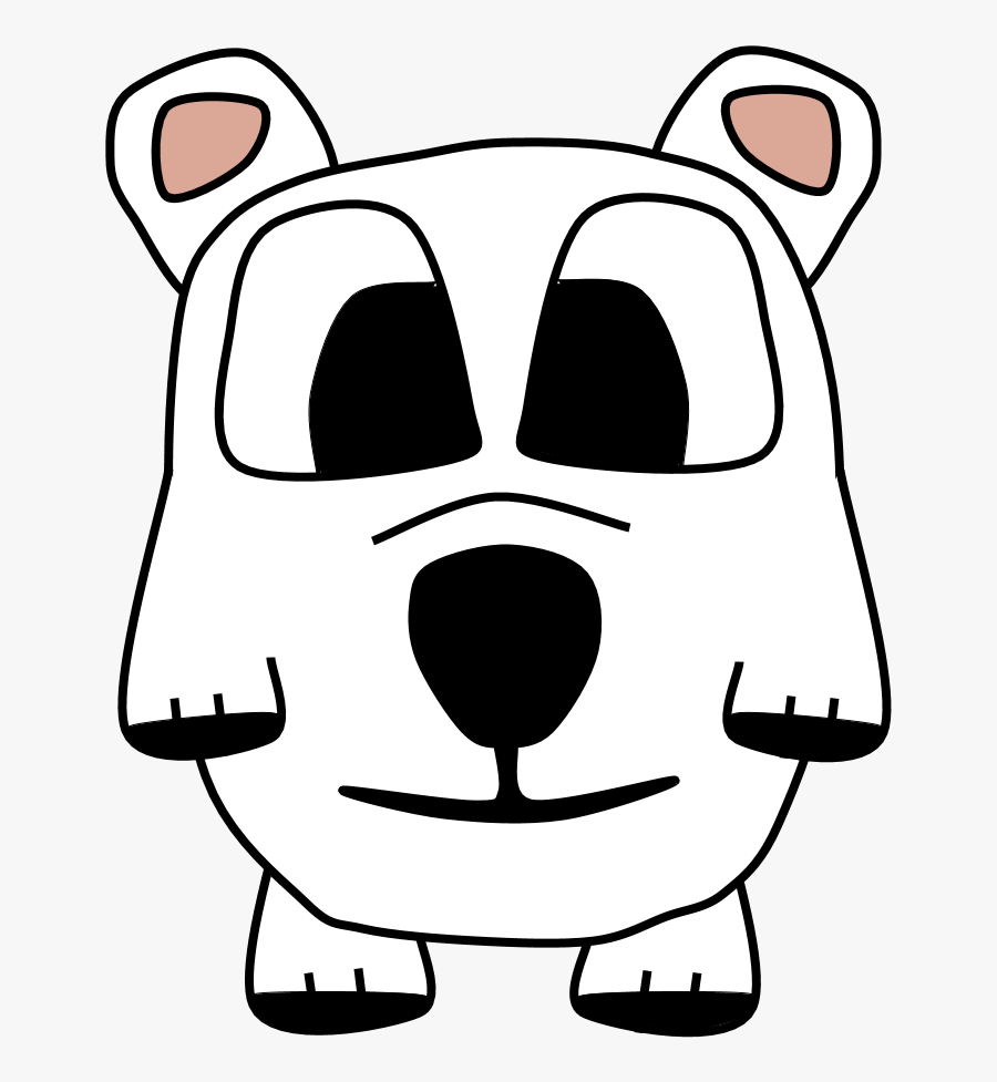 Polar Bears, Big Eyes, Cartoon Animal, Transparent Clipart