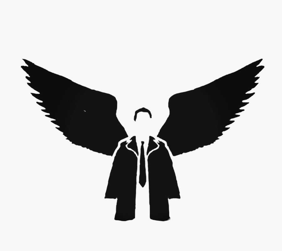 #castiel #supernatural #wings #wing #angel #black #spn - Supernatural Castiel Angel Wings, Transparent Clipart