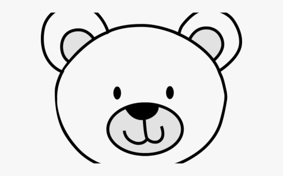 Simple Bear Face Drawing, Transparent Clipart
