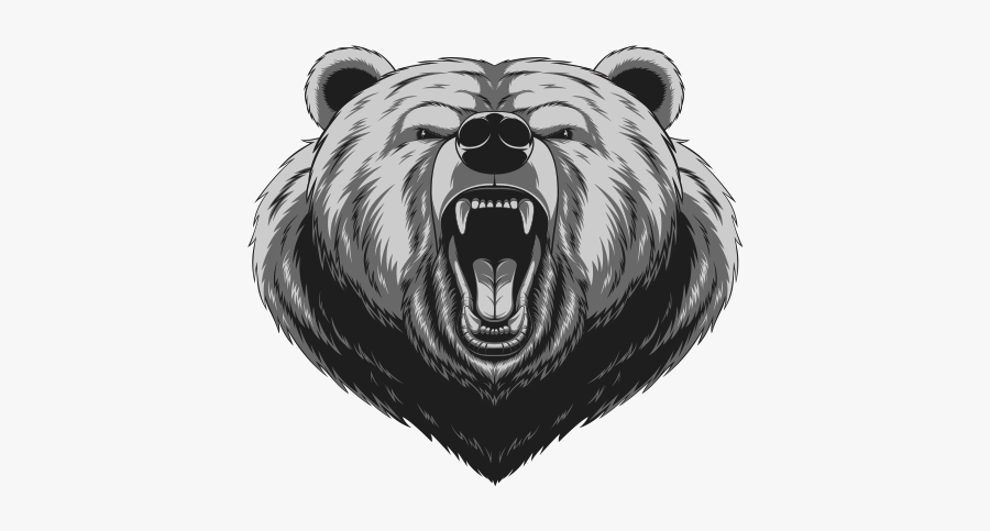 Clip Art Angry Bear Tattoo - Angry Bear Logo Vector, Transparent Clipart