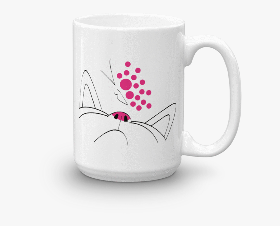 Minimalist Cat Butterfly Coffee Mug Gift For Cat Lovers - Mug, Transparent Clipart