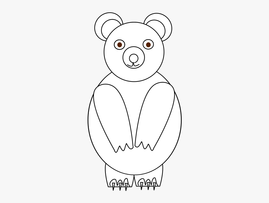 Bear - Cartoon, Transparent Clipart