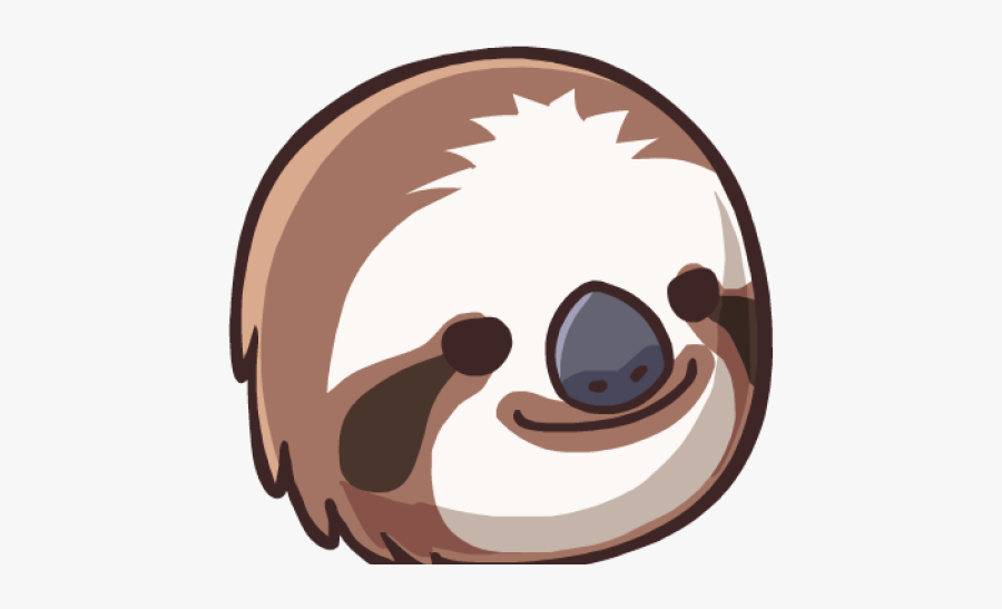 Sloth Clipart Face, Transparent Clipart