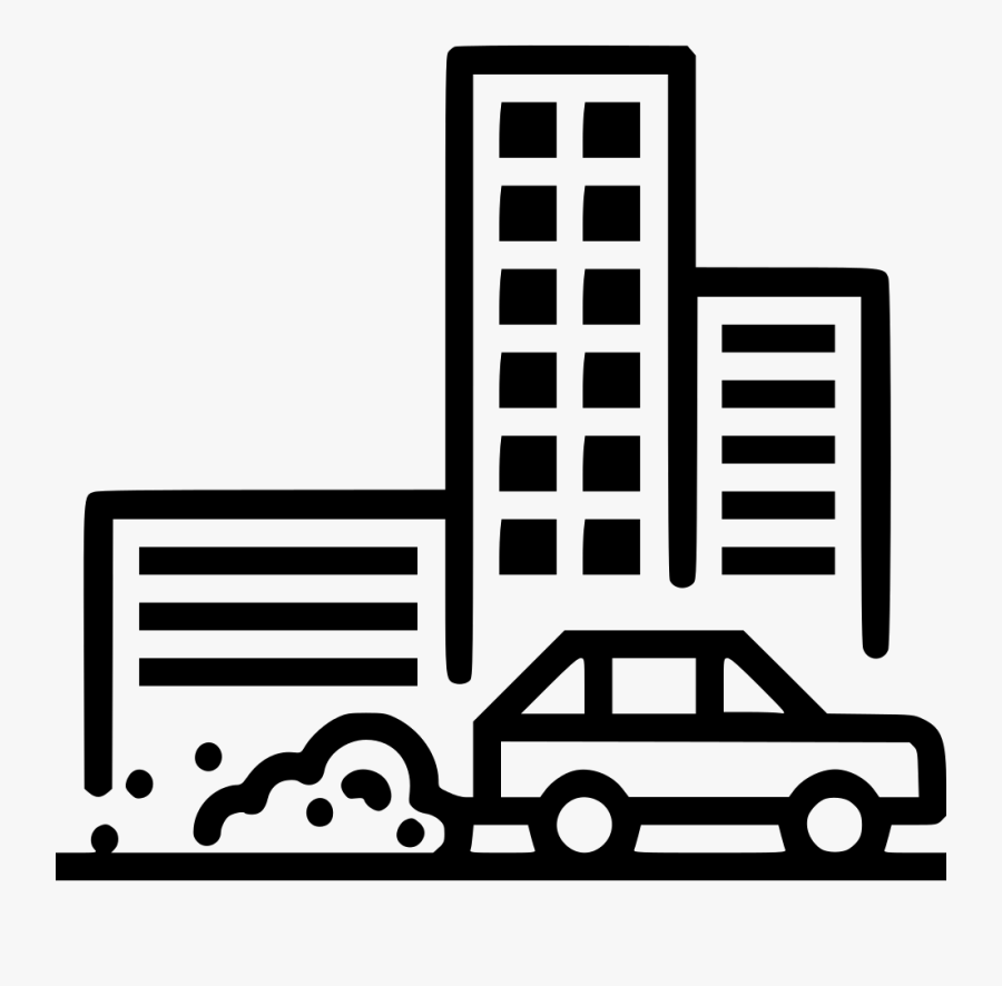 Savefuel Waste Building Svg - Transparent Air Pollution Png, Transparent Clipart