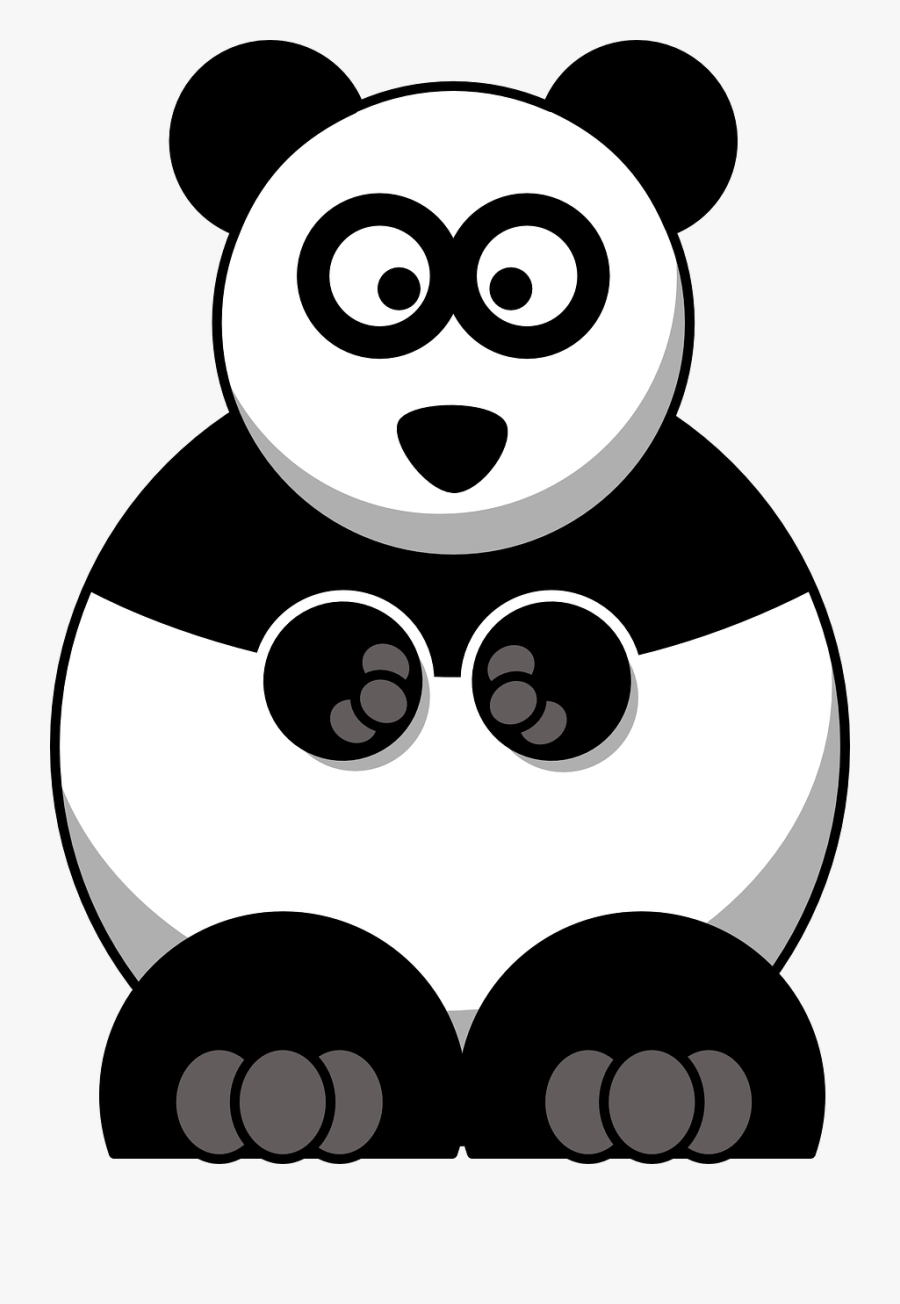 Transparent Baby Panda Png - Cartoon Panda, Transparent Clipart