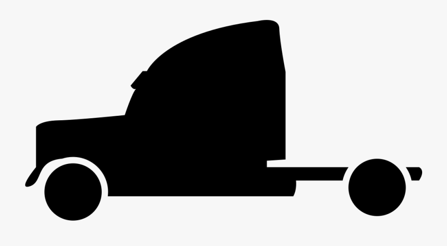 United States Commercial Driver"s License Training - Vector Semi Truck Silhouette, Transparent Clipart