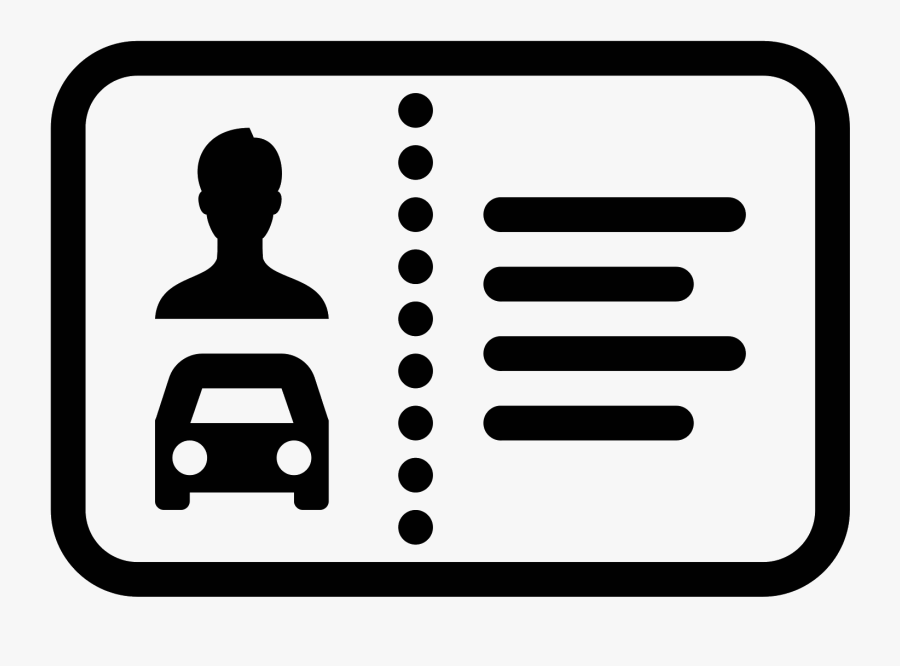 Transparent Drivers Clipart - Driver's License Icon Png, Transparent Clipart