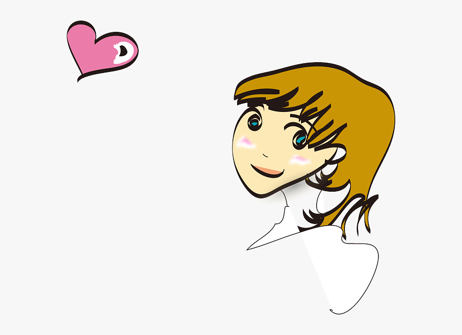 Amorous, Amatory, Cute, Face, Girl, Love - Baby Girl Clip Art, Transparent Clipart