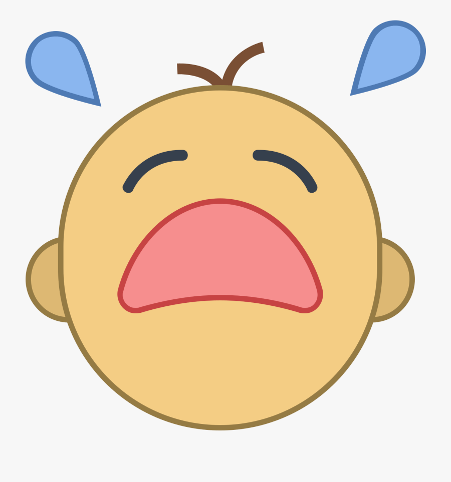 Crying Baby Icon - Crying Baby Cry Icon, Transparent Clipart