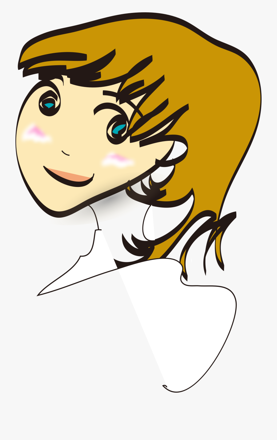 Girlface2 Clip Art - Baby Girl Clip Art, Transparent Clipart
