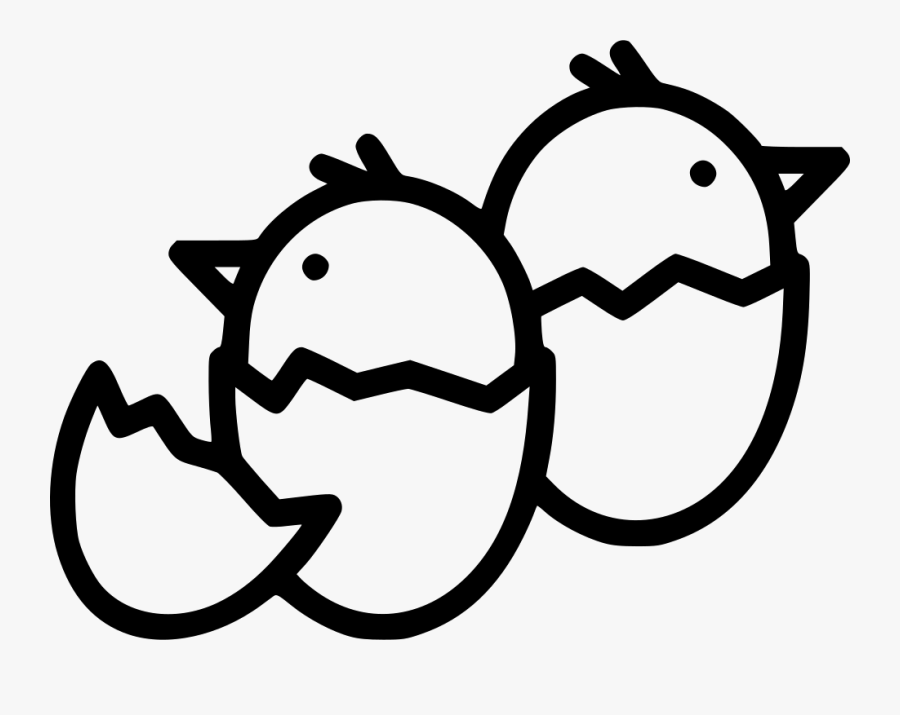Chicken Egg Hatch Cute Chickling Comments - Chicken And Egg Icon, Transparent Clipart