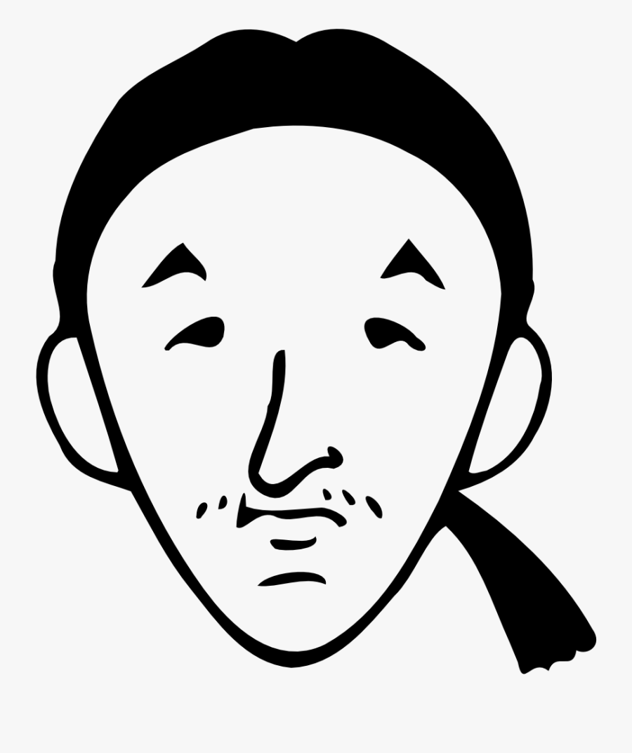 Ponytail - Clip On Man Ponytail, Transparent Clipart