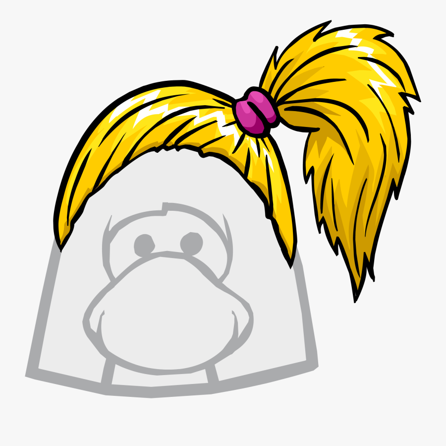 Club Penguin Side Ponytail Clipart , Png Download - Club Penguin Optic Headset, Transparent Clipart