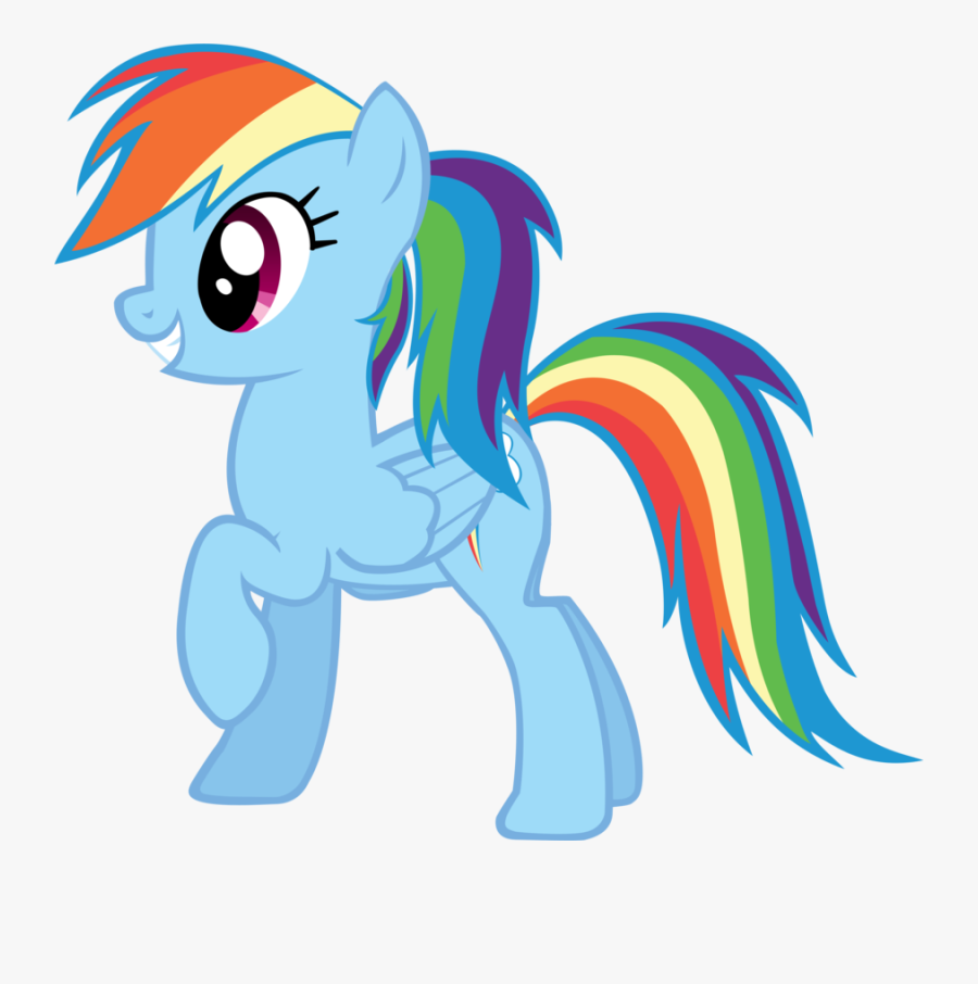Transparent Rainbow Dash Clipart - Mlp Rainbow Dash Ponytail, Transparent Clipart