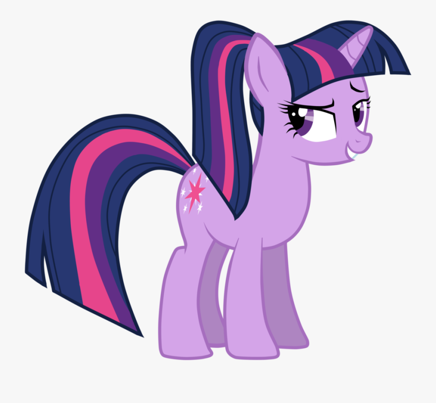 Transparent Ponytail Clipart - My Little Pony Twilight Sparkle Ponytail, Transparent Clipart
