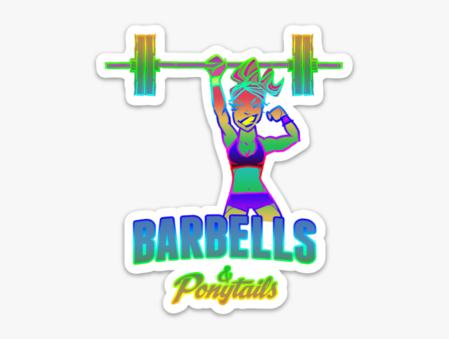 Barbells And Ponytails, Transparent Clipart
