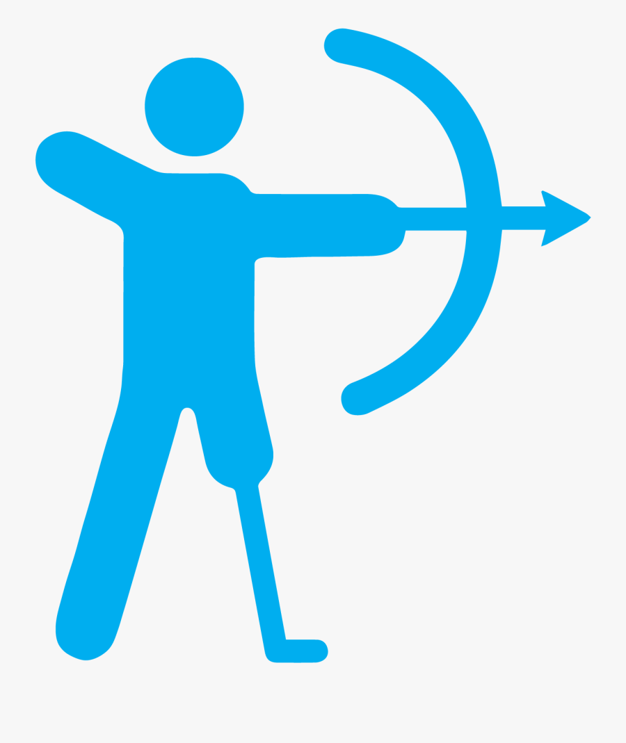 Stickman With Bow And Arrow, Transparent Clipart