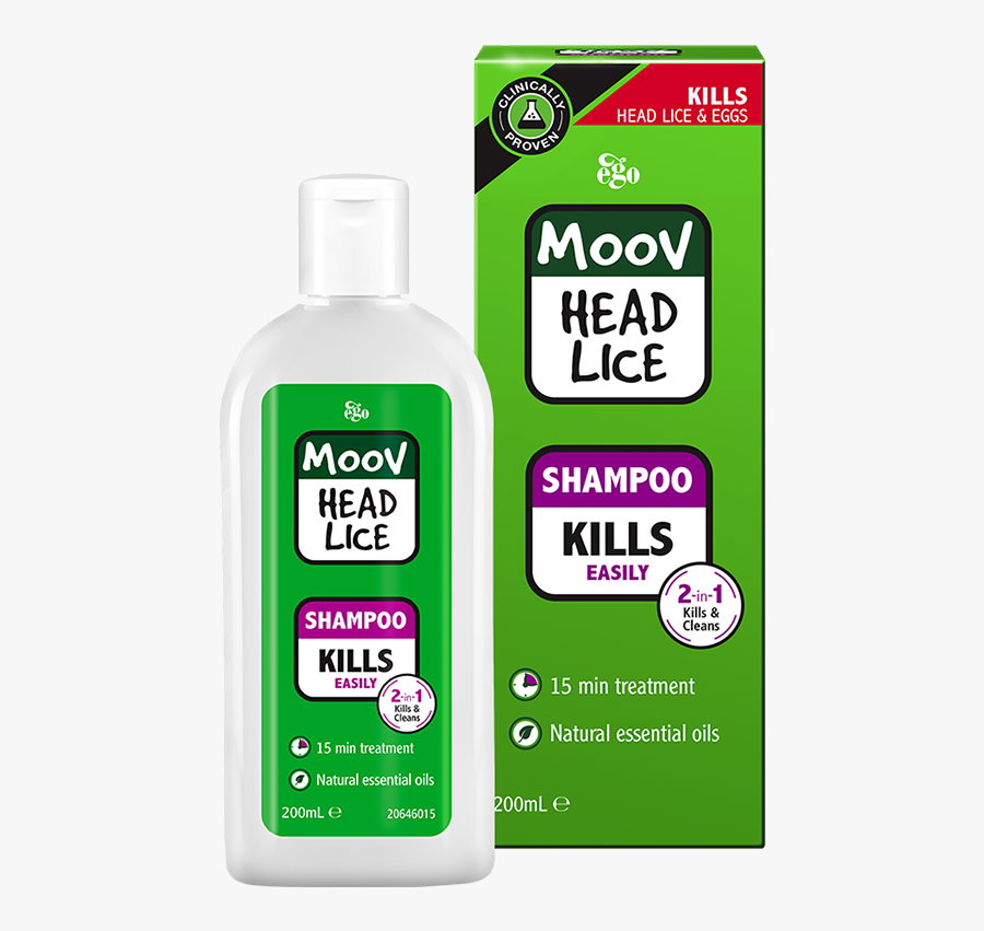 Moov Head Lice Shampoo Clipart , Png Download - Moov Head Lice Shampoo, Transparent Clipart