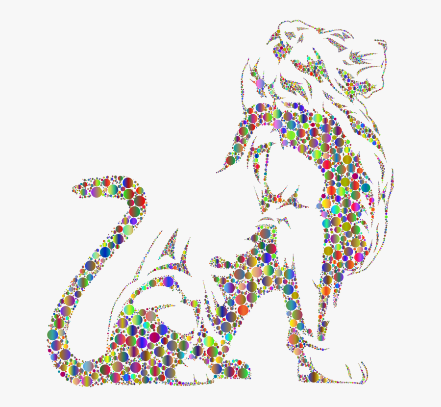 Transparent Tiger Roar Png - Cartoon Lion Drawn Png, Transparent Clipart
