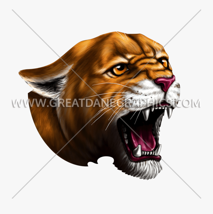 Cougar Clipart Roar - Decal, Transparent Clipart
