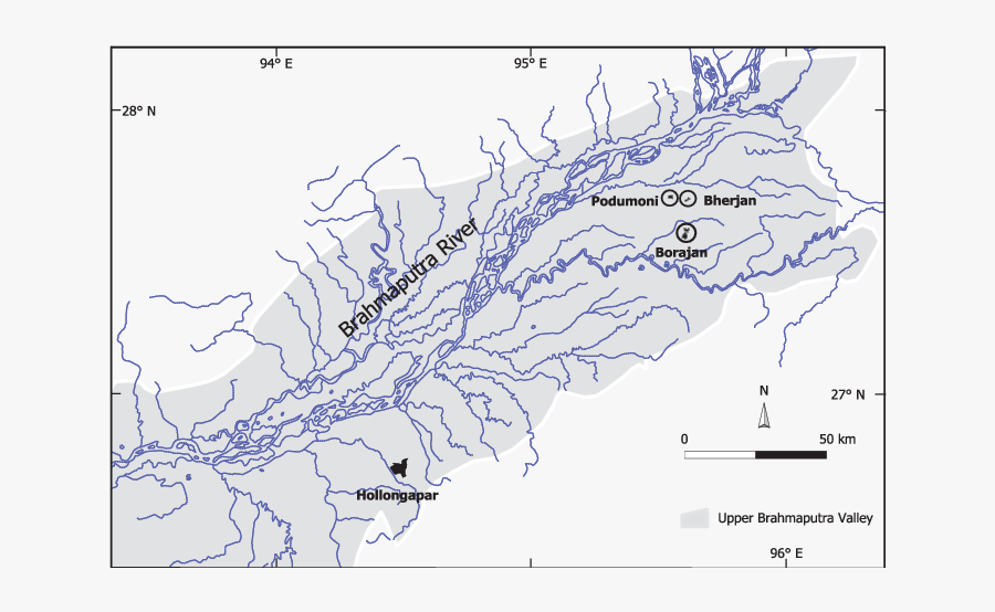 The Location Of The Four Lowland Rainforest Fragments - Map, Transparent Clipart