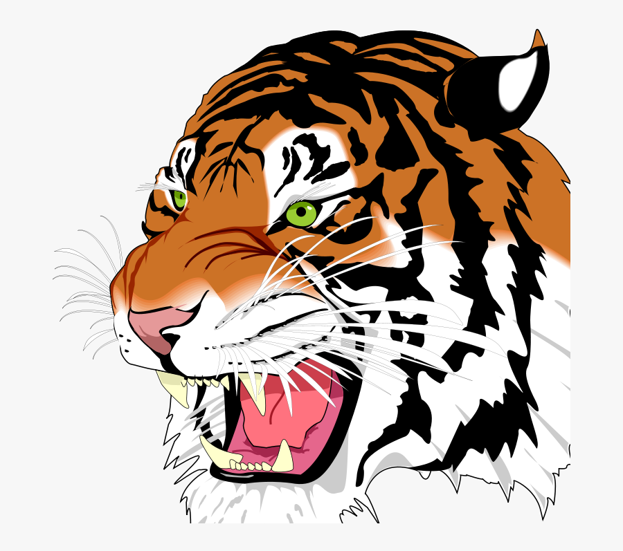 Tiger - Svg Example, Transparent Clipart
