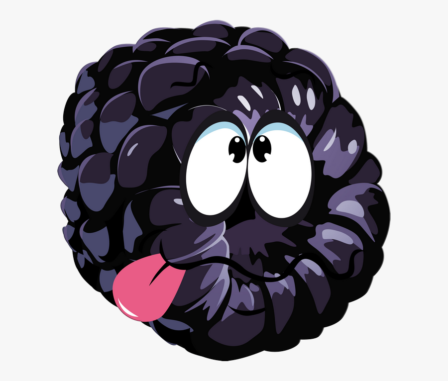 Cartoon Blackberries Clip Art, Transparent Clipart