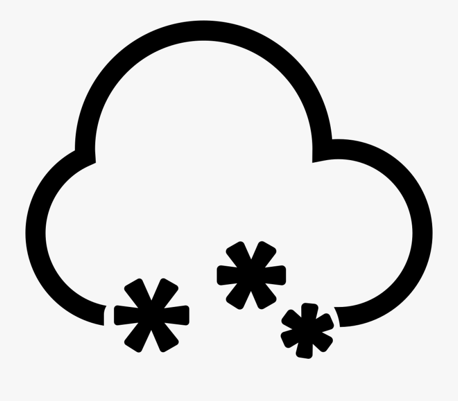 Snow Cloud Icon, Transparent Clipart