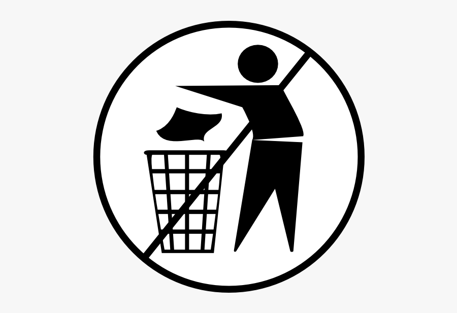 No Trash Clipart, Transparent Clipart
