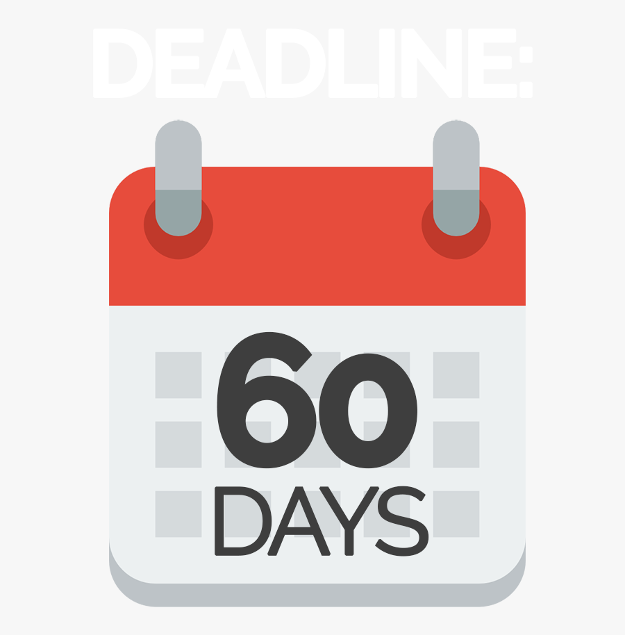 Calendar Icon 60 Days - Circle, Transparent Clipart