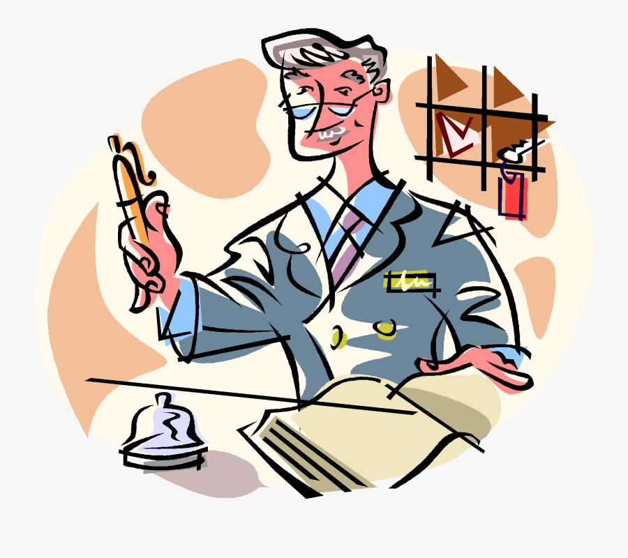 Clip Art Front Office Clip Art - Make A Reservation Clipart, Transparent Clipart