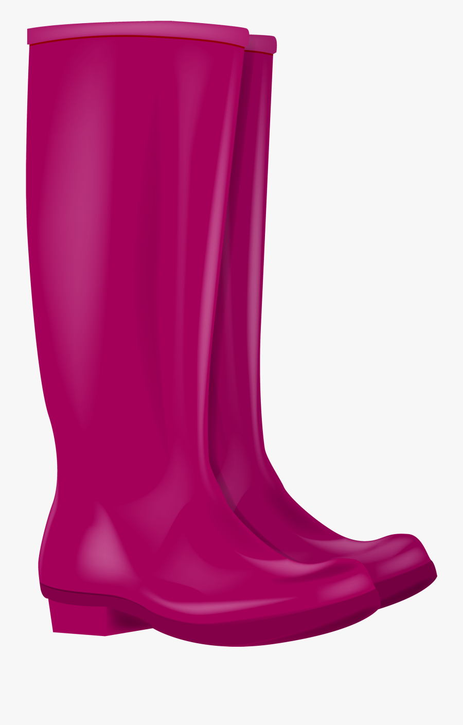 Pink Rubber Boots Png Clipart Image - Png Image Of Rubber Boots, Transparent Clipart