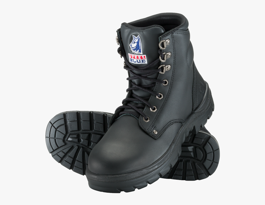 Steel Blue Boot, Transparent Clipart