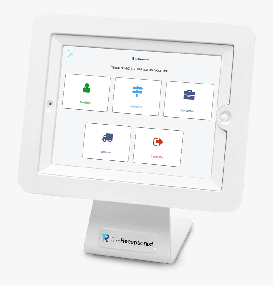 Ipad Receptionist Right Landscape - Computer Monitor, Transparent Clipart