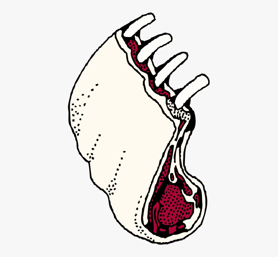 Line Art,head,art - Rack Of Lamb Clipart, Transparent Clipart