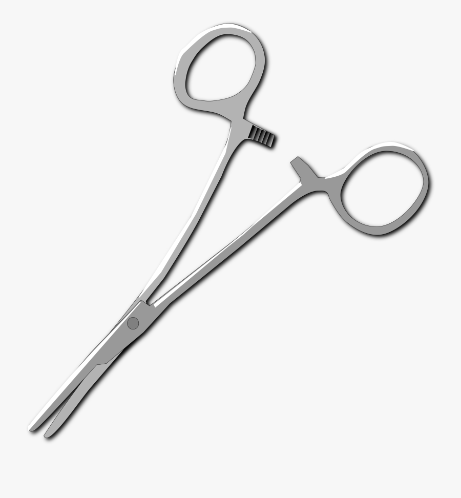 Line,hair Shear,hemostat - Blood Vessel Clip Surgery, Transparent Clipart