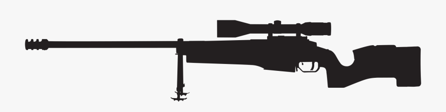 Sako Trg Silhouette - Sniper Rifle Silhouette Png, Transparent Clipart