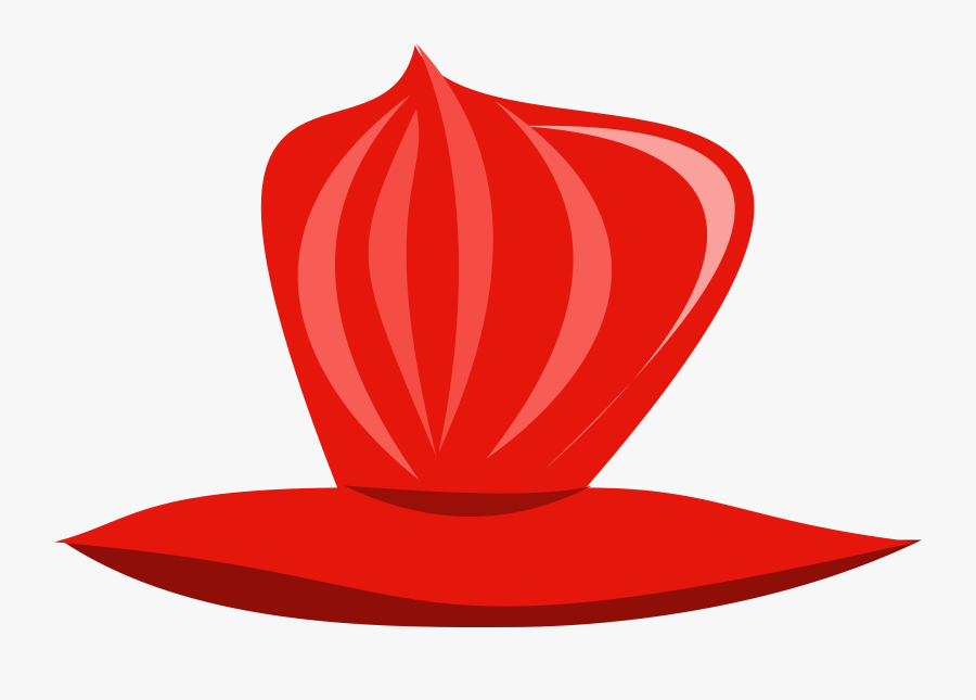 Plant,line,red - Roter Hut Clipart, Transparent Clipart