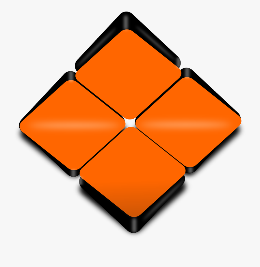 3d Object Clipart, Vector Clip Art Online, Royalty - Orange Abstract Image Png, Transparent Clipart