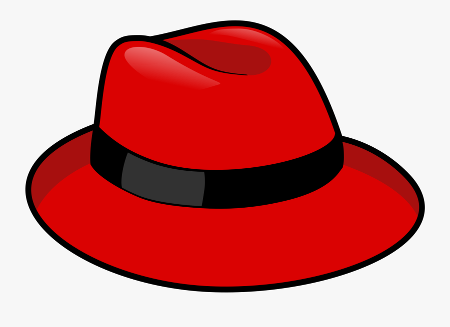 Fedora,headgear,line - Red Fedora Clipart, Transparent Clipart