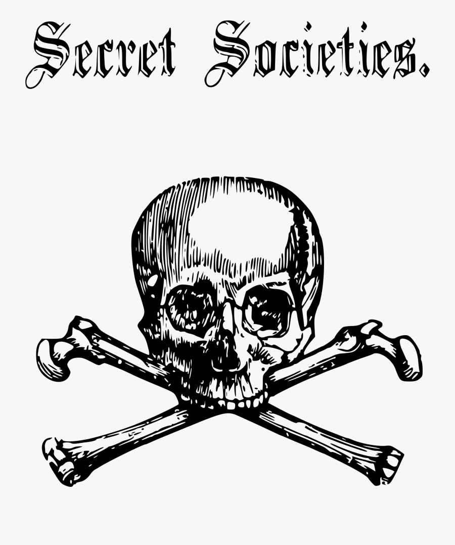 Society Clipart Transparent - Skull And Crossbones Secret Society, Transparent Clipart